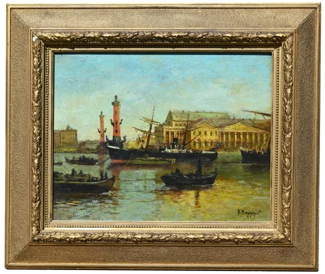 Untitled by Aleksandr Begrov, Oil on canvas, sold Sep 2023