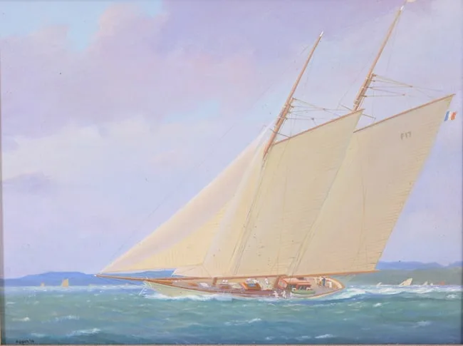 Mark Boden, Yacht Race, Oil on canvas