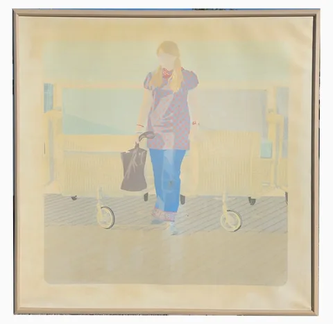 Joseph Konopka, Rolling Chair, 1970, Oil on Canvas