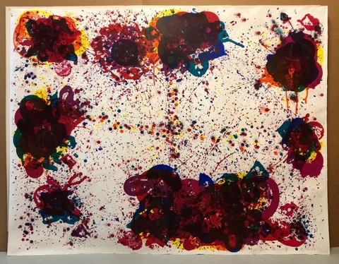 Sam Francis, Lyre Eight, 1972, Screenprint