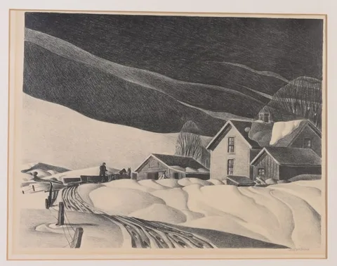 Midwest Morning by Dale Nichols, Lithograph, offered Nov 2023