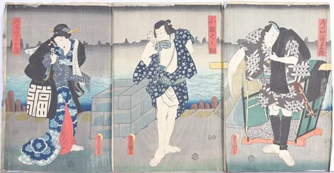 Untitled by Utagawa Kunisada, Woodblock, sold Nov 2023
