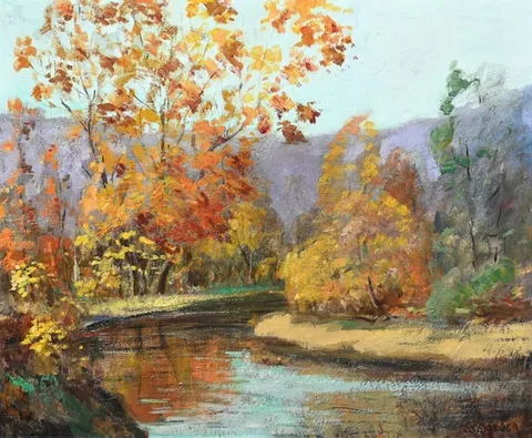 Untitled by Charles W. Dahlgreen, Oil on Board, offered Nov 2023