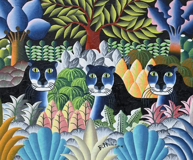 Jean Volcy Philemon, Untitled, Oil on Canvas