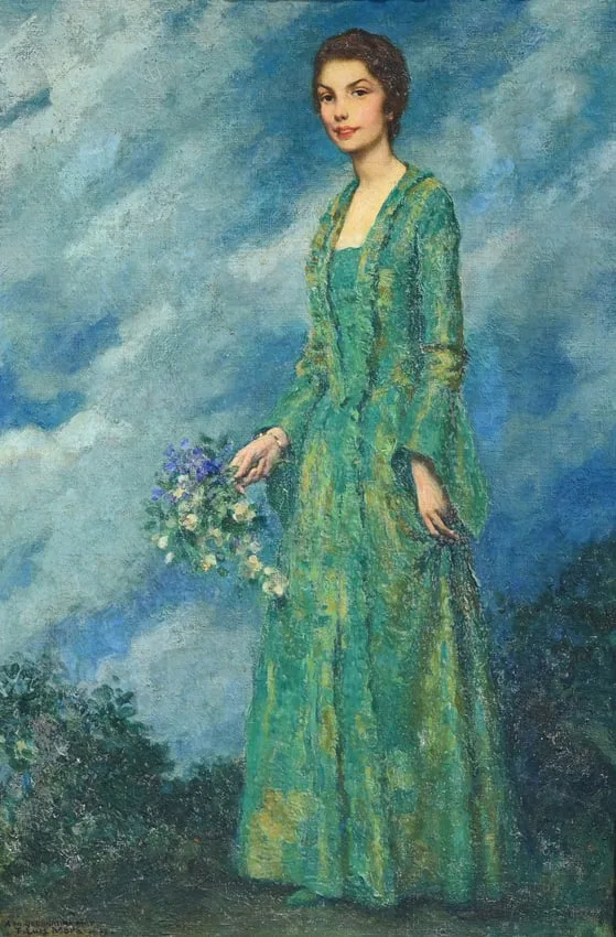 Untitled by Francis Luis Mora, Oil on Canvasboard, sold Nov 2023