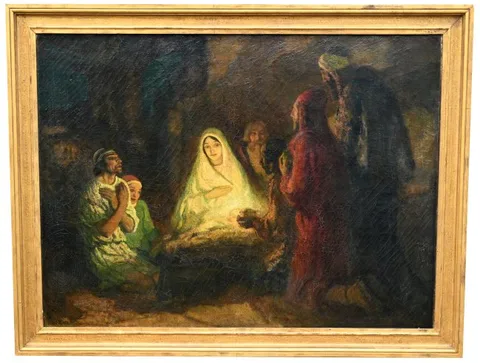 The Greatest Birthday by Francis Luis Mora, Oil on canvas, offered Nov 2023