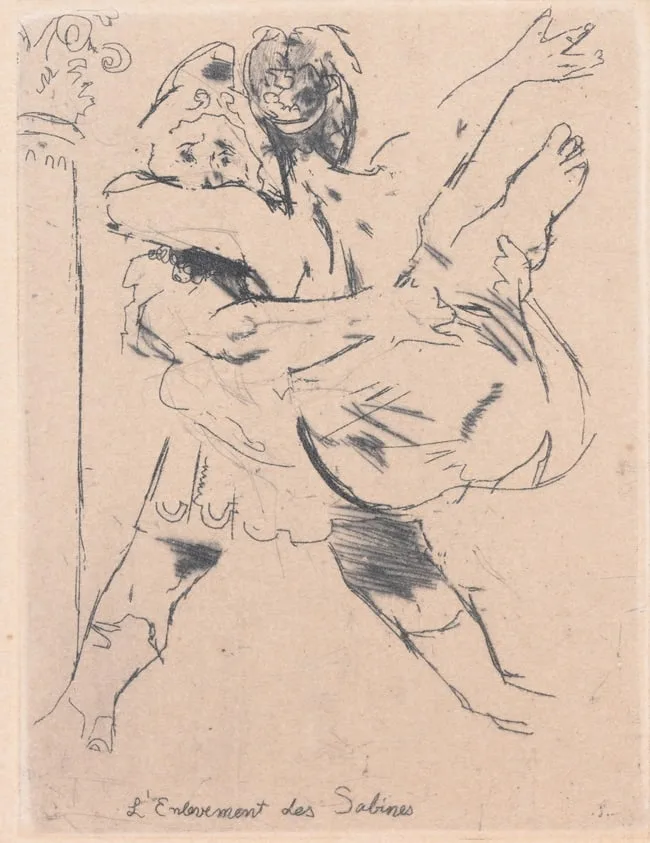 Untitled by Jack Levine, Etching, offered Nov 2023