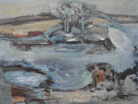 Winifred Johnson Clive, La Riviere, Oil on Canvas
