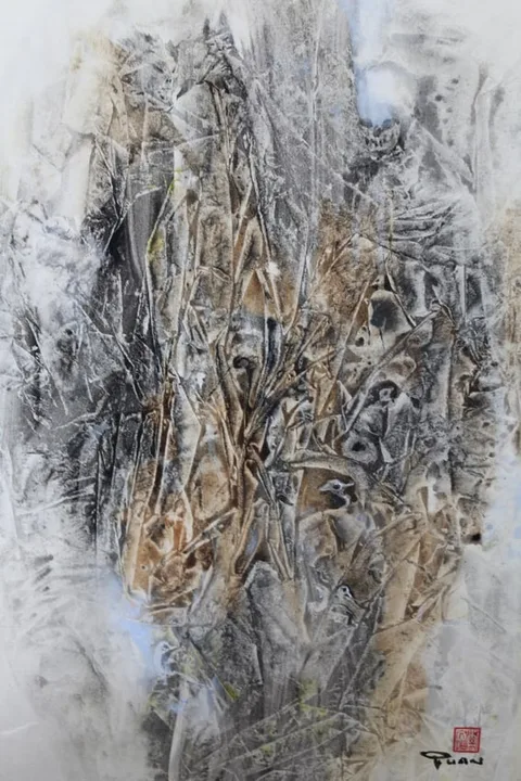 Untitled by Mun S Quan, Watercolor, offered Nov 2023