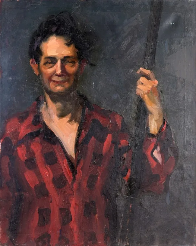 Untitled by Edward Leonard, Oil on canvas, sold Nov 2023