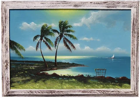 Lemuel Newton, Untitled, Oil on Upson Board