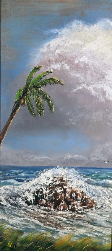 Sylvester Wells, Untitled, Oil on Upson Board