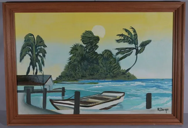 Rodney Demps, Untitled, Oil on Board