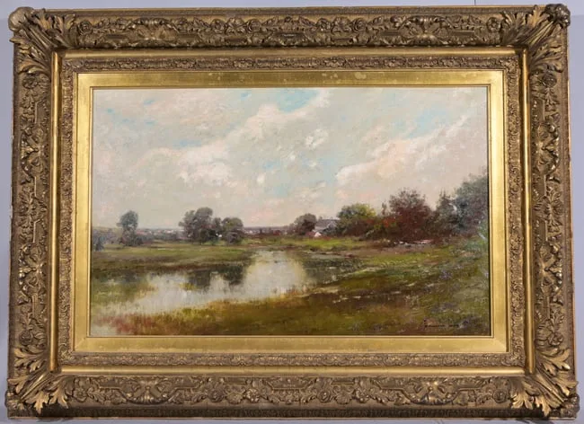 Untitled by Edward Gay, Oil on Board, sold Feb 2024