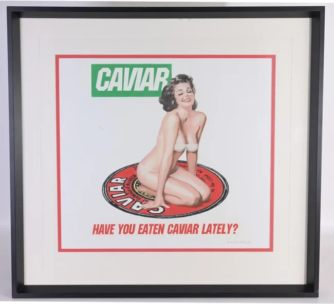 Alexander Kosolapov, Have you Eaten Caviar Lately?, Pencil and Gouache