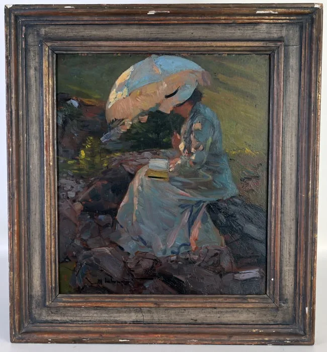 Martha by Max Liebermann, Oil on Board, sold Feb 2024