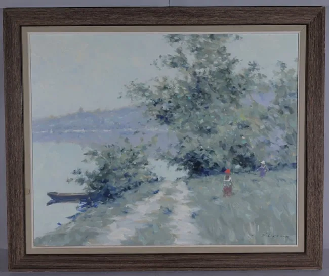 Untitled by Andre Gisson, Oil on Canvas, sold Feb 2024