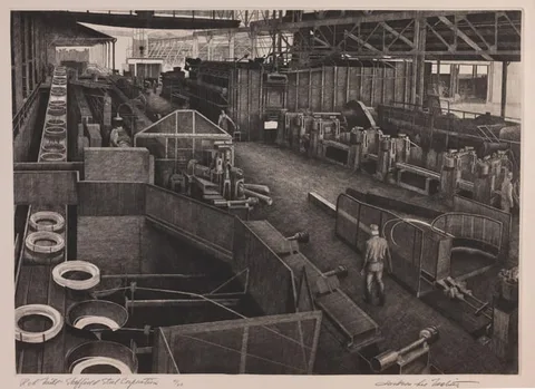 Jackson Lee Nesbitt, Rod Mill - Sheffield Steel Corporation, Etching