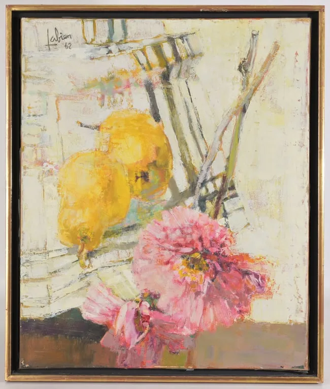 Still Life by Louis Fabien, Oil on Canvas, sold Feb 2024