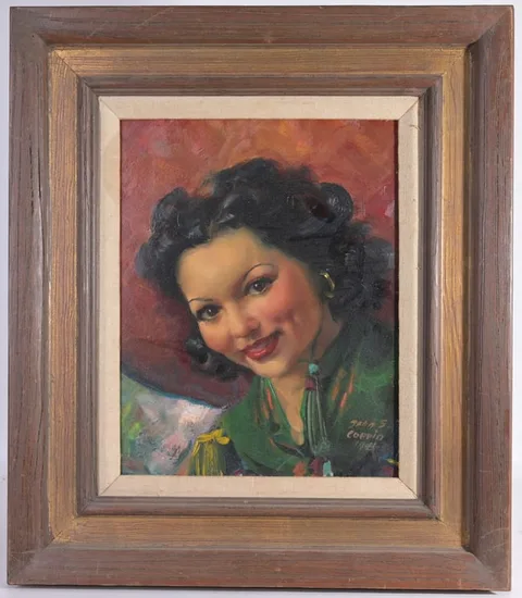 John Coppin, Tori, Oil on Board