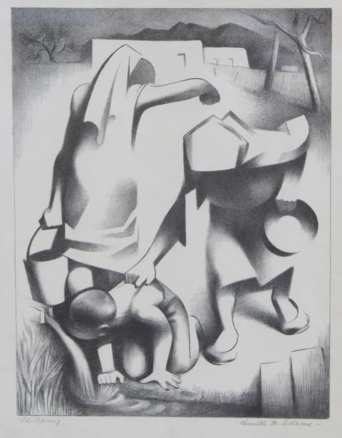 The Spring by Kenneth Miller Adams, Lithograph, offered Feb 2024