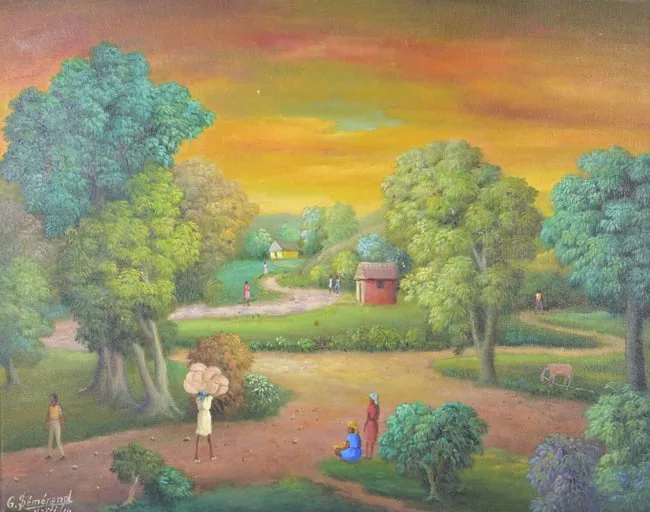 Untitled by Galland Semerand, Oil on Canvas, sold Feb 2024