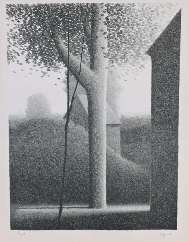 Afternoon Shadows by Robert Kipness, 1979, Lithograph, offered Feb 2024