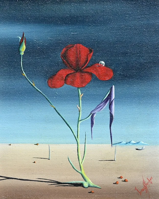 Jorge Noceda Sanchez, The Rose, Oil on Canvas