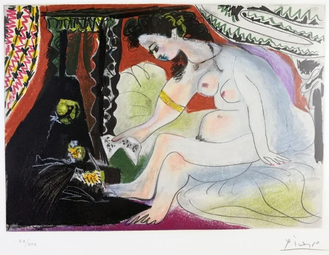 Bethsabee by Pablo Picasso, Aquatint, sold Apr 2024