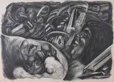 José Clemente Orozco, Two Heads (Machines)