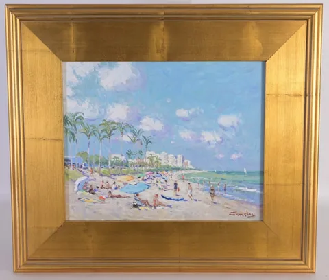 Ft Lauderdale by Niek Van der Plas, Oil on Panel, offered Apr 2024