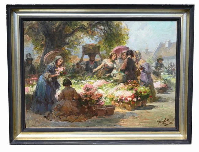 Untitled by Imre Gergely, Oil on Canvas, offered Apr 2024