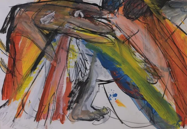 Untitled by Walter Stöhrer, Mixed Media on Paper, sold Apr 2024