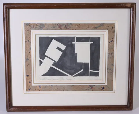 Lou Loeber, Untitled, Pencil and Watercolor on Paper