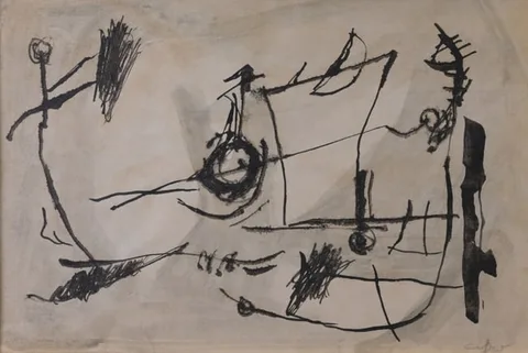 Afro Basaldella, Untitled, Ink