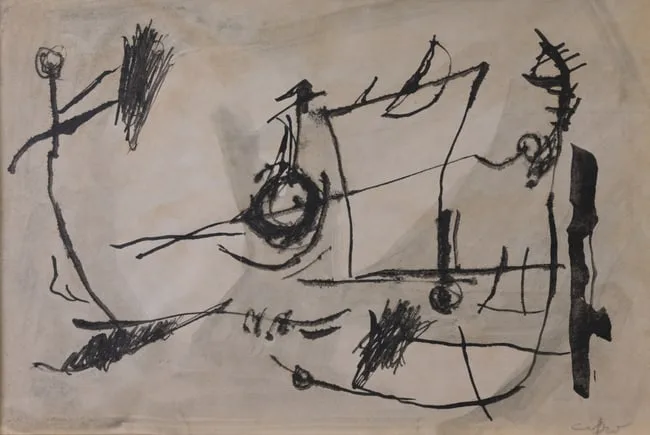 Untitled by Afro Basaldella, Ink, sold Apr 2024