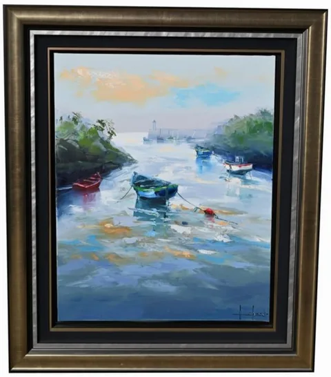 Denis Lebecq, Port de Brigneau!, Oil on Linen