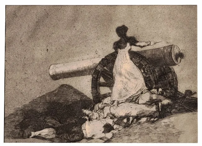 Que Valor! by Francisco Goya, Etching and aquatint, sold Apr 2024