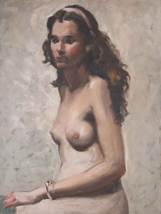 Untitled by Edward Leonard, Oil on canvas, sold Apr 2024