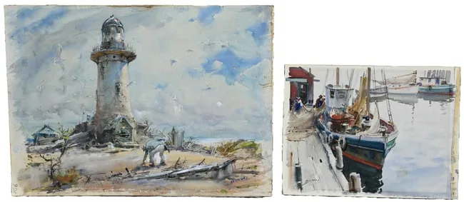 Untitled by James Sessions, Watercolor on Paper, sold Apr 2024