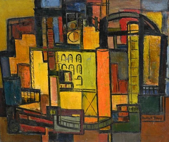 Lois Bartlett Tracy, Overtime, 1950, Oil on Canvas