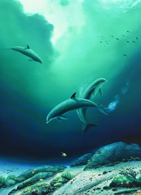 Robert Wyland, Children of the Sea, 2000, Giclee