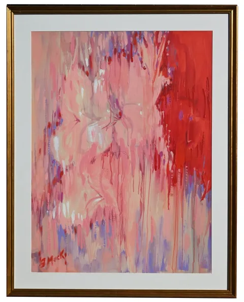 Gordon Francis Muck, Flowering Floral, Mixed Media