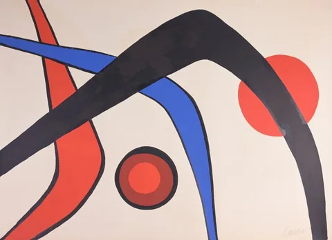 Alexander Calder, Trois Arches, 1974, Color Lithograph