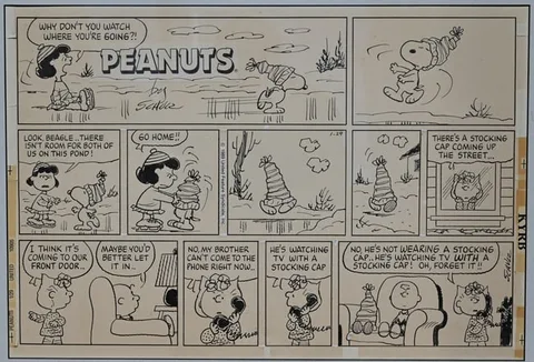 Charles M. Schulz, Untitled, Ink on paper