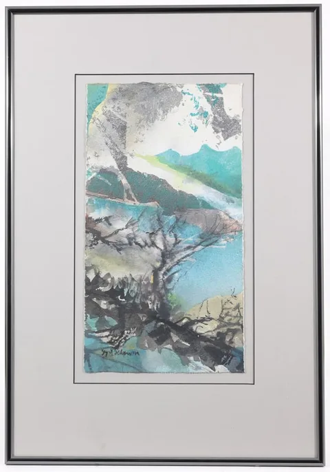 Syd Solomon, Tower Island, Galapagos, 1980, Ink & Watercolor on Arches