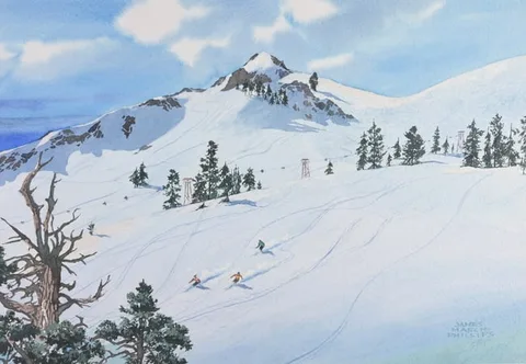 James March Phillips, Lake Tahoe, Watercolor