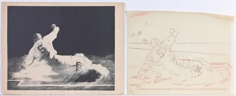 Scoring by Mabel Wellington Jack, 1939, Lithograph, sold Jun 2024