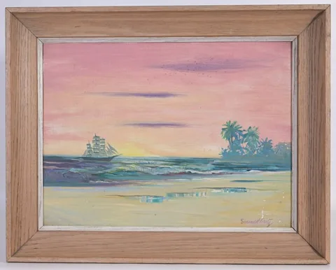 Untitled by Emmett John Fritz, Oil on masonite, offered Jun 2024