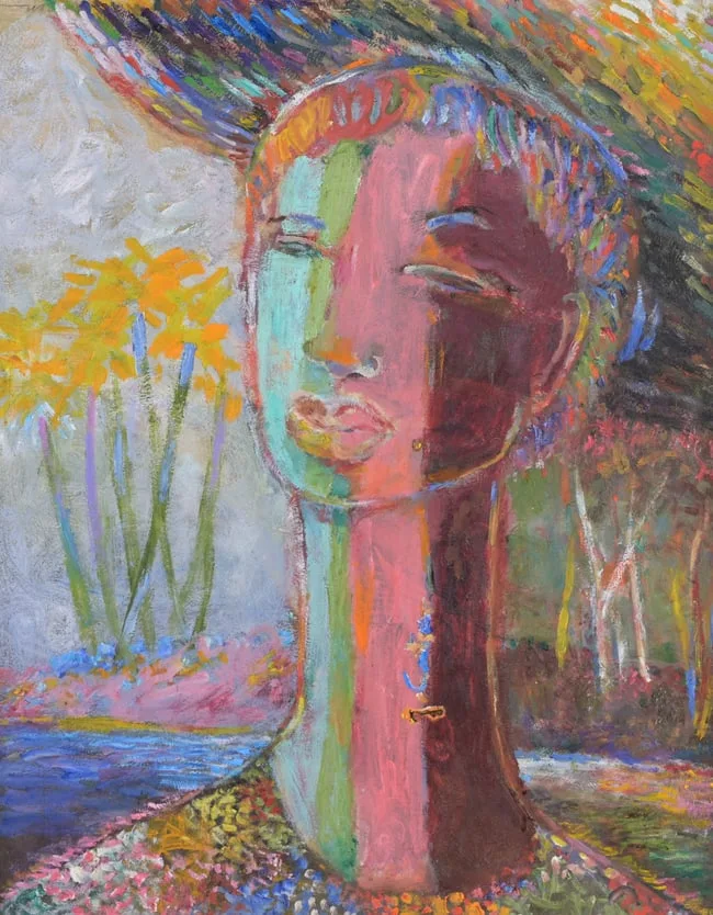 Untitled by Joseph Cantave, Oil on Board, sold Jun 2024